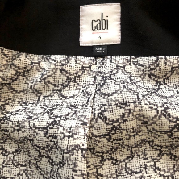 CAbi Jacket Black Abbott Peplum Career 3027 Sz 4 - Picture 4 of 8